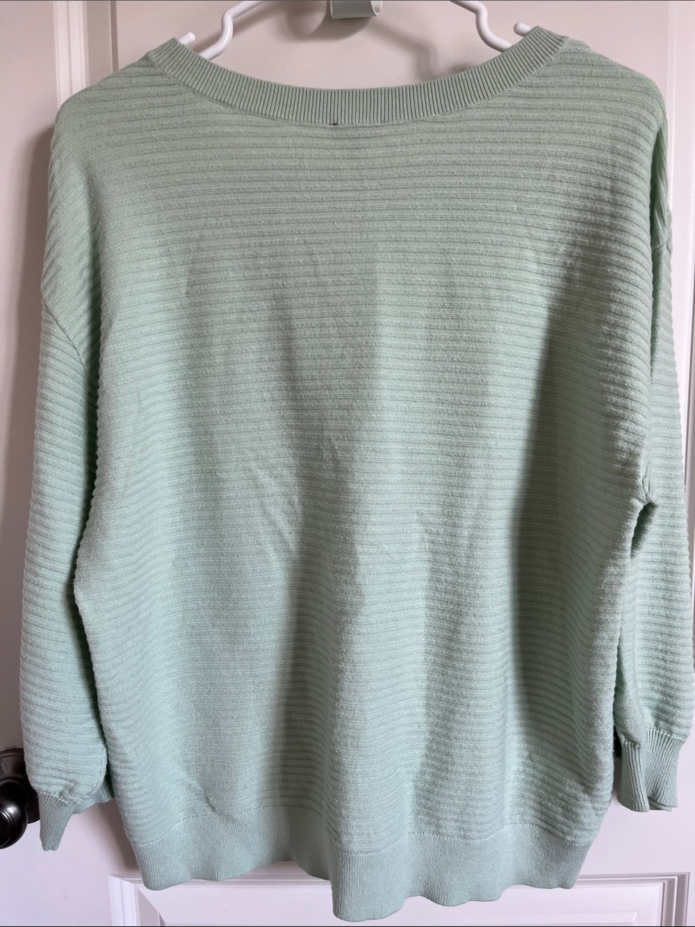 Talbots Soft Mint Ribbed Crewneck Sweater - Picture 8 of 9